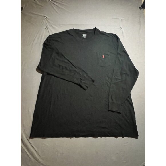 Ralph Lauren Sweater‎ 3XB Black Lightweight Logo Long Sleeve Sweatshirt. - Picture 1 of 8